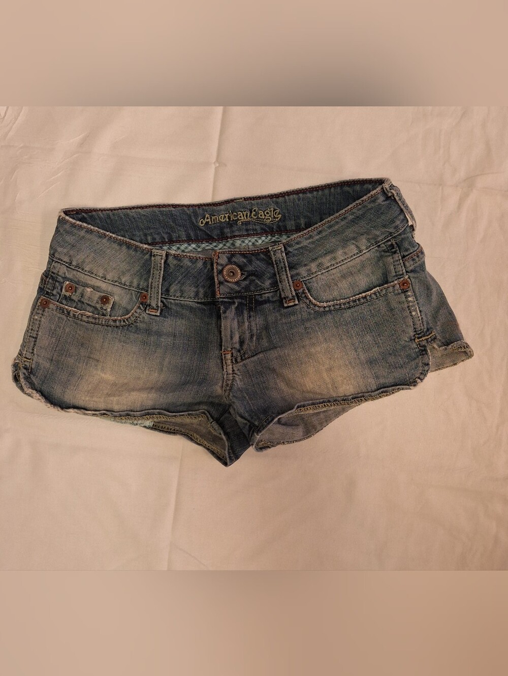 American Eagle Shortie Micro Mini Women 0 Short Denim Daisy Duke